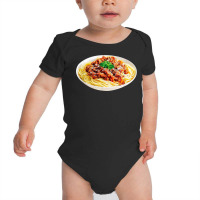 Spaghetti Bolognese Meatball Costume Last Minute Halloween Baby Bodysuit | Artistshot