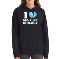 I Love Marine Biology Marine Biologist Sea Ocean Vintage Hoodie | Artistshot