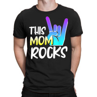 This Mom Rocks Mom Mother Day Rock Music Show Of Hands T-shirt | Artistshot