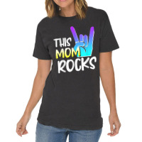 This Mom Rocks Mom Mother Day Rock Music Show Of Hands Vintage T-shirt | Artistshot