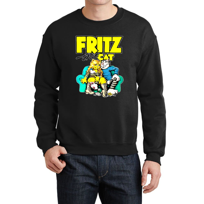 Fritz-the-cat-retro-adult-cartoon-fan- Crewneck Sweatshirt by KennethSteele | Artistshot