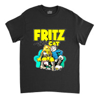 Fritz-the-cat-retro-adult-cartoon-fan- Classic T-shirt | Artistshot