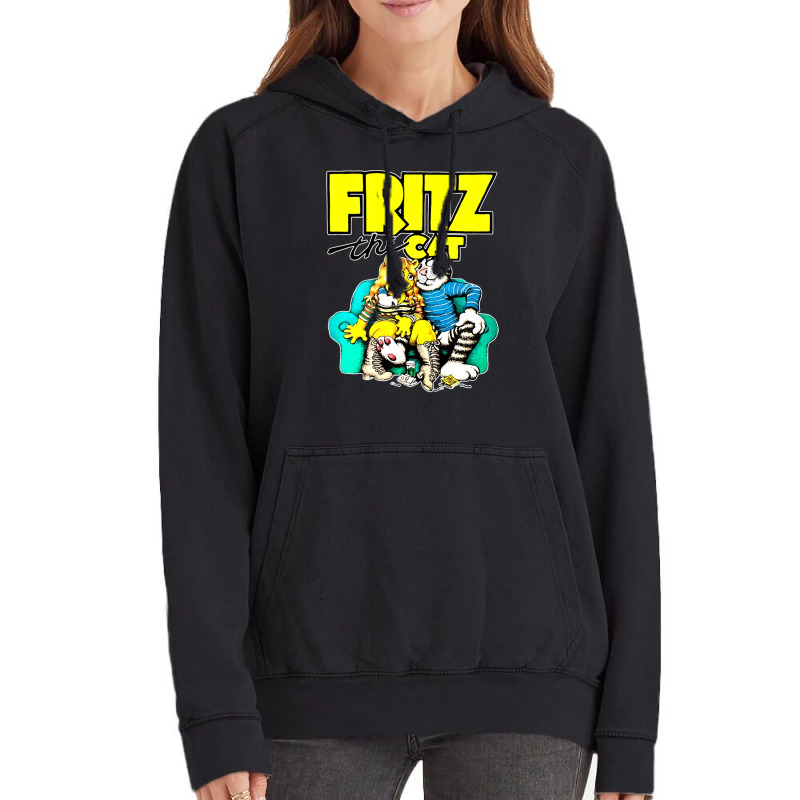 Fritz-the-cat-retro-adult-cartoon-fan- Vintage Hoodie by KennethSteele | Artistshot