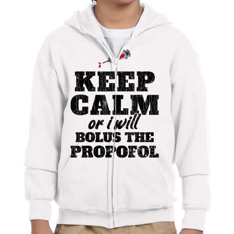 Anesthesiology Shirt Sedate Anesthesiologist Gift Propofol T Shirt Youth Zipper Hoodie | Artistshot