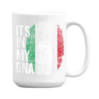 Italian Pride Fingerprint - It_s In My Dna Italy Flag 15 Oz Coffee Mug | Artistshot