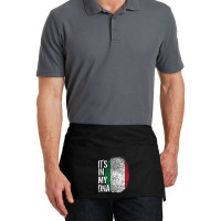 Italian Pride Fingerprint - It_s In My Dna Italy Flag Waist Apron | Artistshot