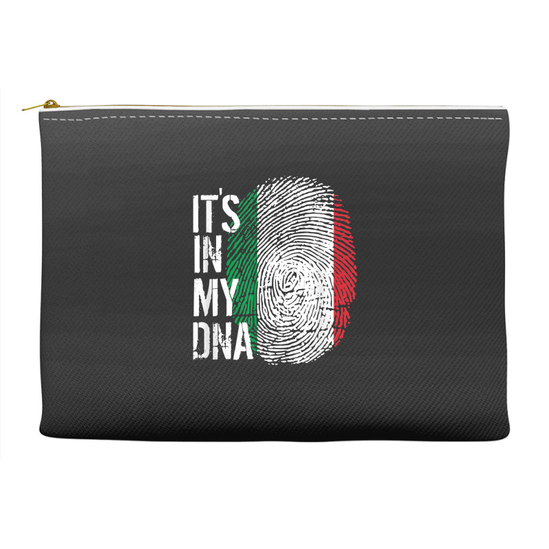 Italian Pride Fingerprint - It_s In My Dna Italy Flag Accessory Pouches by JamesPlyler | Artistshot