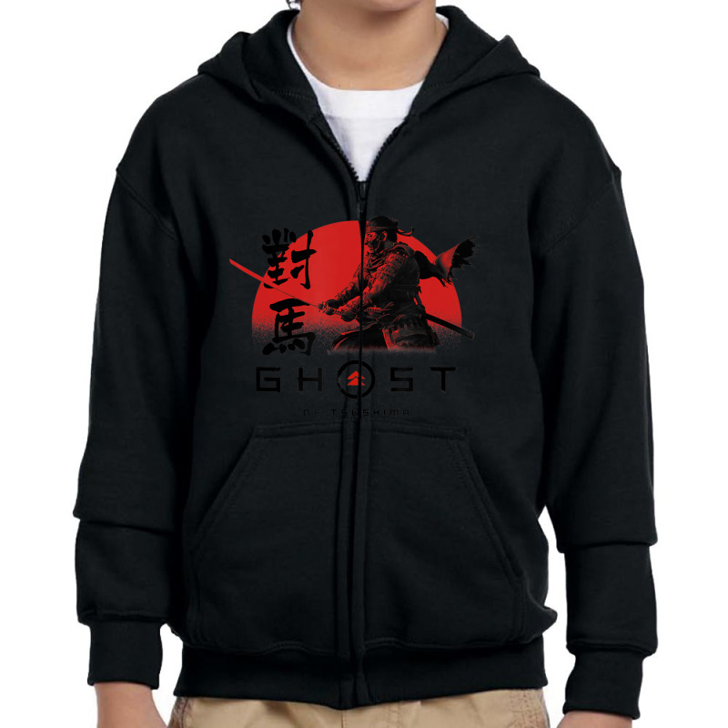 Ghost Of Tsushima Action Youth Zipper Hoodie by laughingtuy | Artistshot