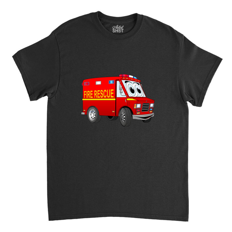 Fire Rescue Mini Van Cartoon Classic T-shirt by PaulDupuy | Artistshot