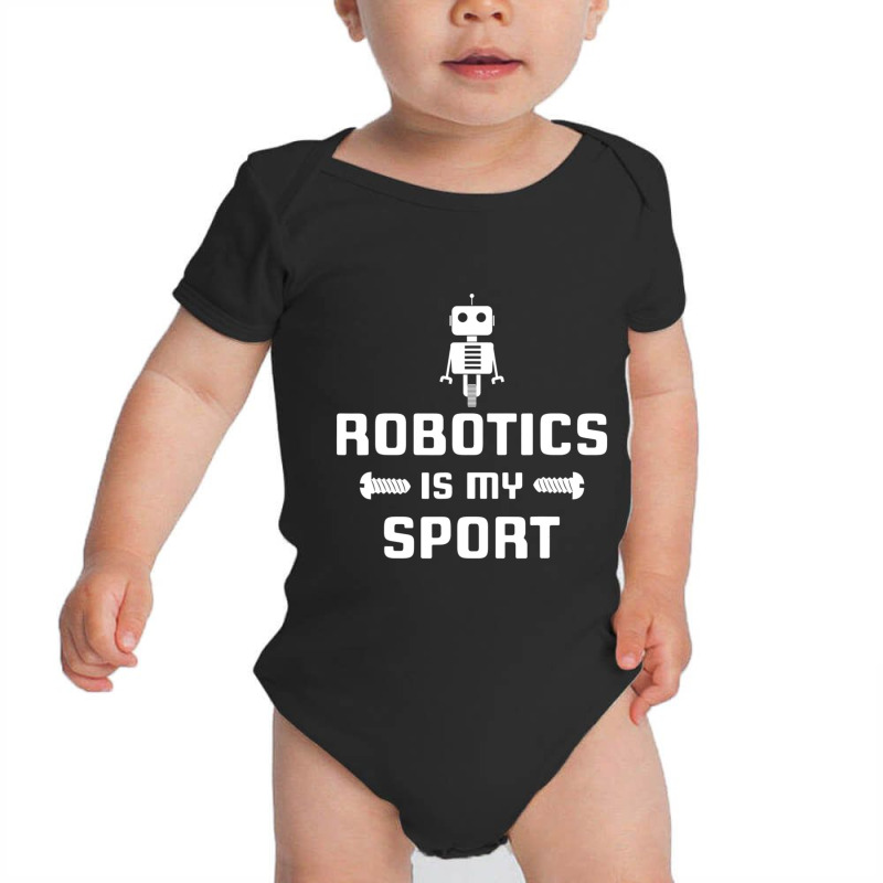 Robotics Is My Sport Robot Digital Baby Bodysuit | Artistshot