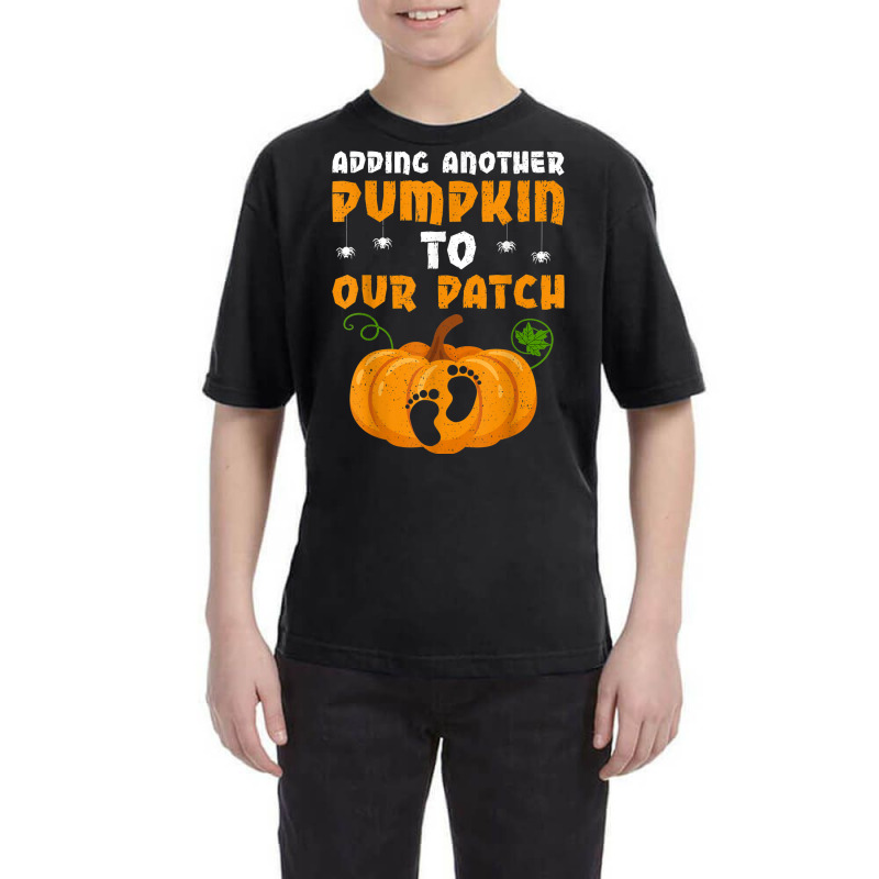 Adding A Pumpkin To Our Patch Pregnancy Halloween Youth Tee | Artistshot