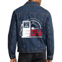 Fill 'er Up Gas Station Attendant Gas Pump Gasoline Fuel Premium T Shi Men Denim Jacket | Artistshot