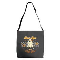 Retro Halloween Ghost Bad And Boo Jee Pumpkin Adjustable Strap Totes | Artistshot