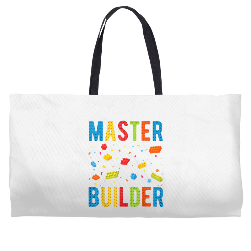 Brick Builder Funny Blocks Building Master Builder Toys Kids T Shirt Weekender Totes | Artistshot