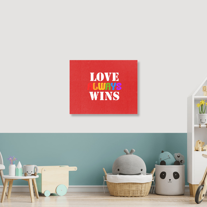 Love Always Wins For Dark Landscape Canvas Print | Artistshot