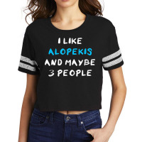 I Like Alopekis And Maybe 3 People Kokoni Melitaio Kynideo Scorecard Crop Tee | Artistshot