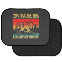 You See Nature And I See A Deer Jerky Funny Hunting Rear Car Mat | Artistshot