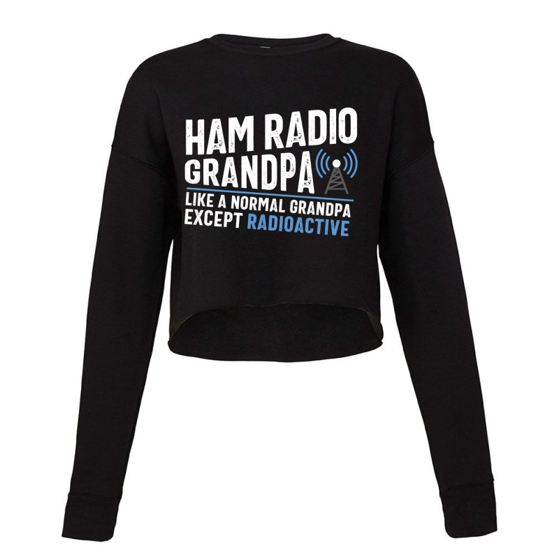 Funny Ham Radio Operator Antenna Amateur Radio Gift For Men Sweatshirt Cropped Sweater by cm-arts | Artistshot