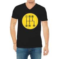 Driving Shift Pattern Fun Stick Shift Manual V-neck Tee | Artistshot