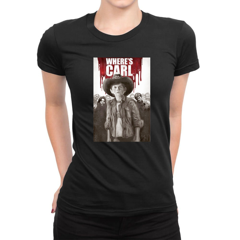 Chandler Riggs Carl Grimes The Walking Dead Tv Series (4) Ladies Fitted T-Shirt by Erlinsuyat | Artistshot