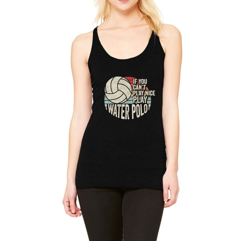 Vintage Retro Water Polo Quote Racerback Tank | Artistshot