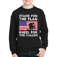 Patriotic Military Veteran American Flag Stand Women Youth Sweatshirt | Artistshot