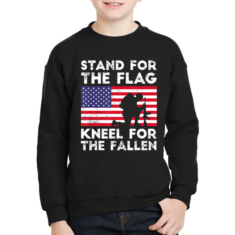 Patriotic Military Veteran American Flag Stand Women Youth Sweatshirt | Artistshot