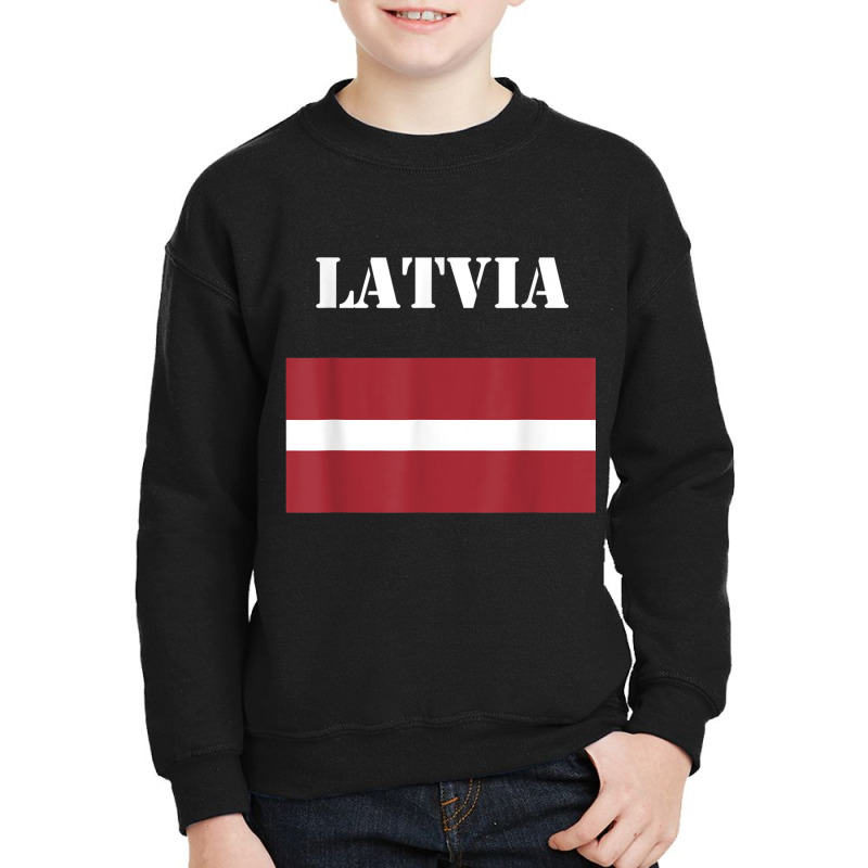 Latvia Flag T Shirt Latvian Pride Tee Shirt Youth Sweatshirt by cm-arts | Artistshot