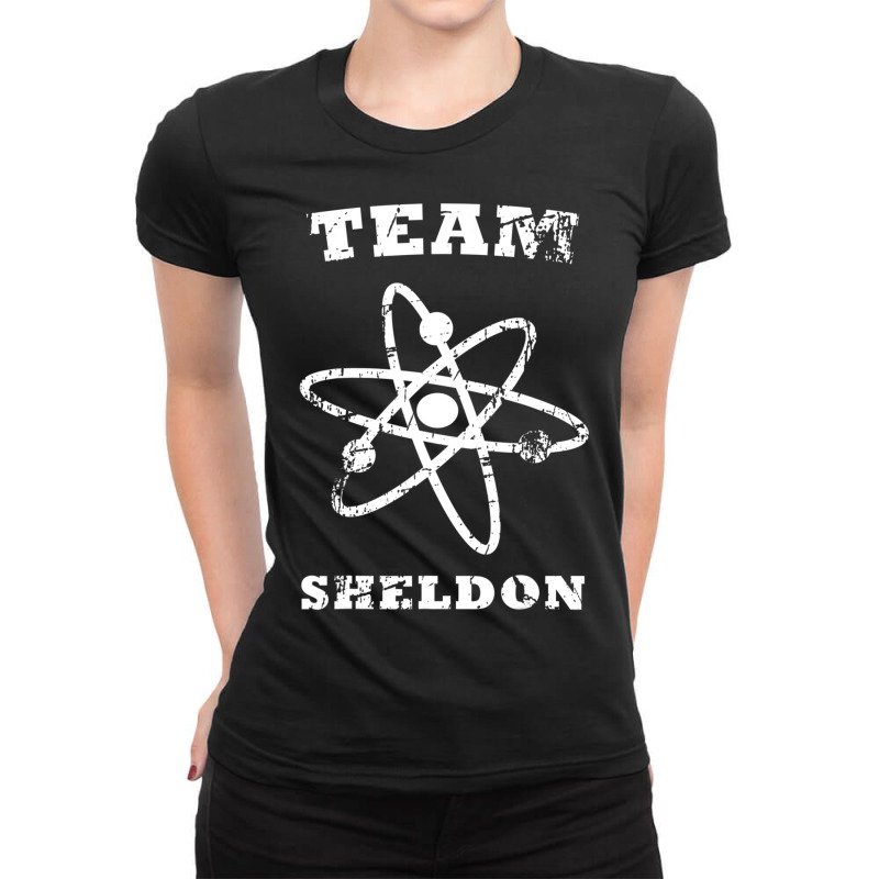 Us Big Bang Theory Team Sheldon Atom 01 H Ladies Fitted T-Shirt by Kuwannin528 | Artistshot