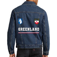 Greenland Sportsoccer Jersey Tee Flag Football Nuuk T Shirt Men Denim Jacket | Artistshot