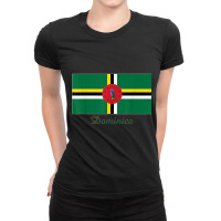 Dominica Flag Souvenir T Shirt Ladies Fitted T-shirt | Artistshot