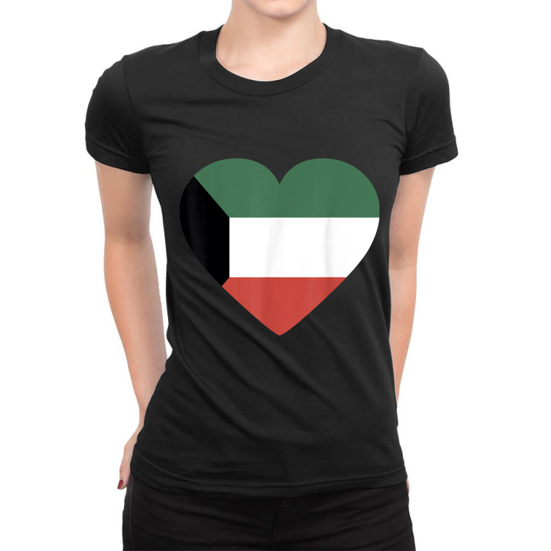 I Love Kuwait Flag T Shirt Tshirt Tee Ladies Fitted T-Shirt by cm-arts | Artistshot