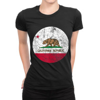 California Flag Republic Retro Distressed Gift Womens Mens Tank Top Ladies Fitted T-shirt | Artistshot