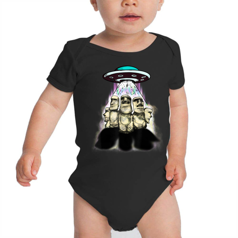 Alien Invasion Easter Island Moai Famous Statues Baby Bodysuit | Artistshot