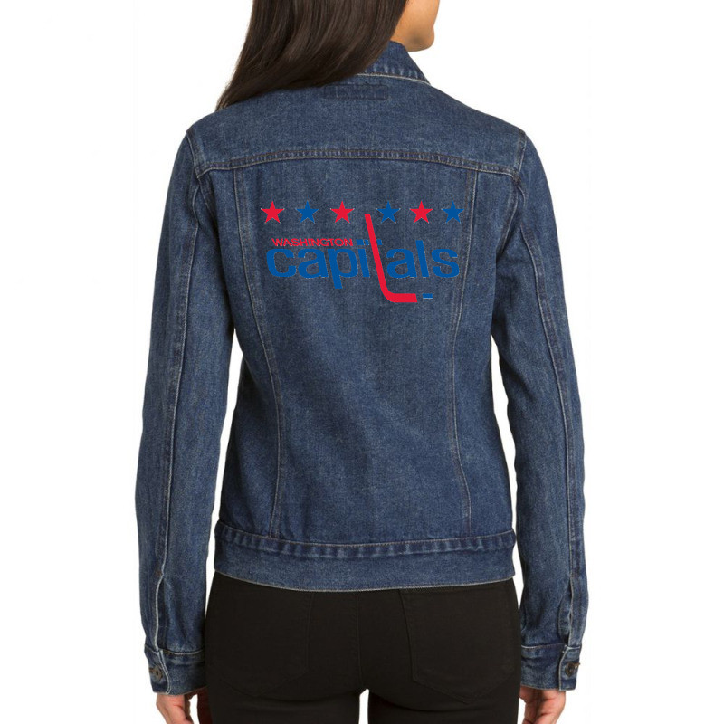 Capitals Merch Classic Ladies Denim Jacket by cm-arts | Artistshot