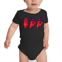 Boo Hands American Sign Language Pride Asl Halloween T Shirt Baby Bodysuit | Artistshot