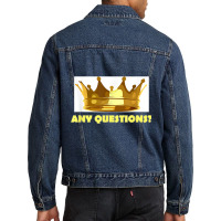 King's Crown T Shirt   Royalty Champion Victory Sports Champ Men Denim Jacket | Artistshot