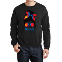 Mongolian Girl Mongolia Girl Mongol Woman Flag Crewneck Sweatshirt | Artistshot