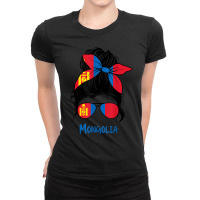 Mongolian Girl Mongolia Girl Mongol Woman Flag Ladies Fitted T-shirt | Artistshot