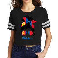 Mongolian Girl Mongolia Girl Mongol Woman Flag Scorecard Crop Tee | Artistshot