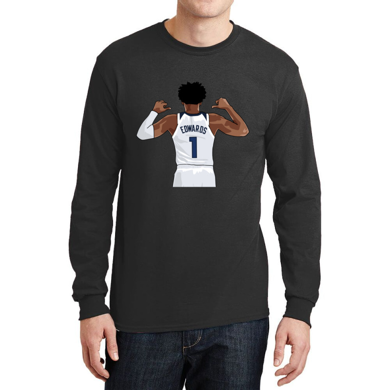 Anthony Edwards Vector Name-cneq7 Long Sleeve Shirts | Artistshot