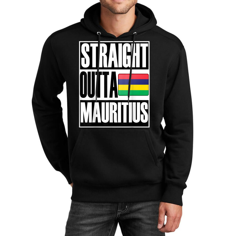 Storecastle Straight Outta Mauritius Flag Gift T Shirt T Shirt Unisex Hoodie by cm-arts | Artistshot