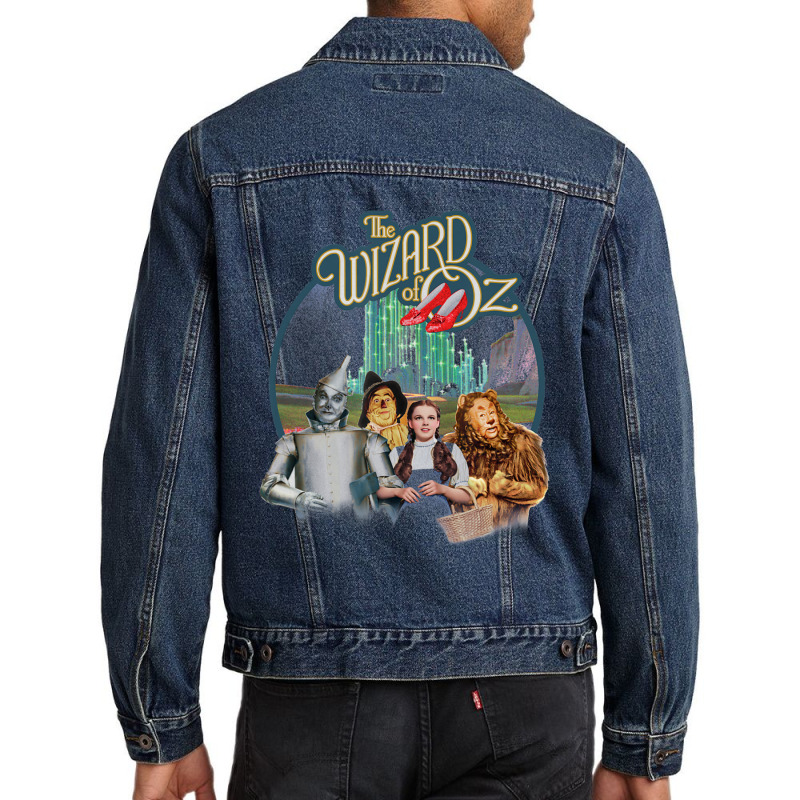 Wizard Of Oz Were Off To See Wizard Men Denim Jacket by atereabag | Artistshot