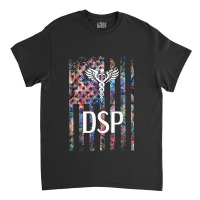 Direct Support Professional Us Flag Classic T-shirt | Artistshot