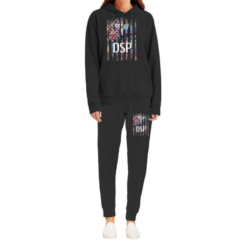 Direct Support Professional Us Flag Hoodie & Jogger Set | Artistshot