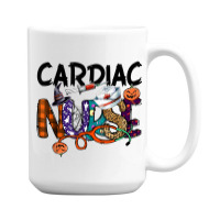 Cardiac Nurse Halloween Party Shirt One Spooky Cardiac Nurse 15 Oz Coffee Mug | Artistshot