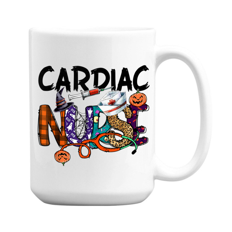 Cardiac Nurse Halloween Party Shirt One Spooky Cardiac Nurse 15 Oz Coffee Mug | Artistshot