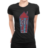 Icee Bear Classic Coldest Drink In Town V-2 Ladies Fitted T-shirt | Artistshot