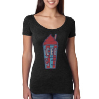 Icee Bear Classic Coldest Drink In Town V-2 Women's Triblend Scoop T-shirt | Artistshot