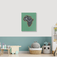 African Black Panther Portrait Canvas Print | Artistshot